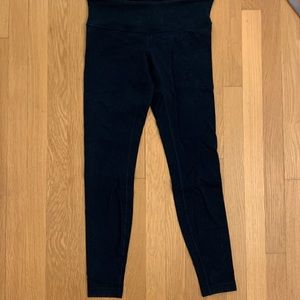 Navy Wunder Under Lululemon Leggings